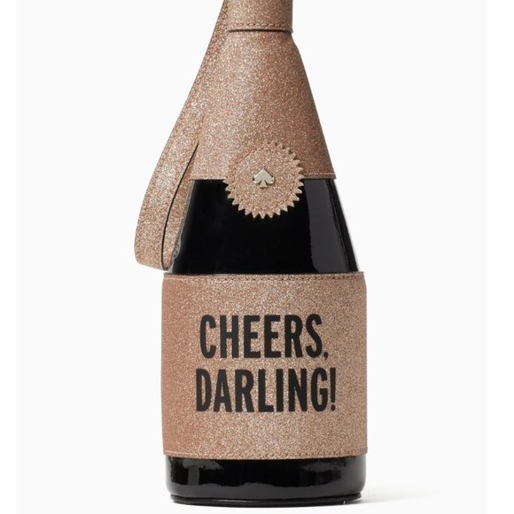 kate spade chestnut street champagne bottle wine wristlet bag purse nwot - Picture 2 of 9